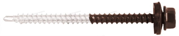 Заказать недорогой Саморез 4,8х70 ПРЕМИУМ RAL8017 (коричневый шоколад) в Компании Металл Профиль.
